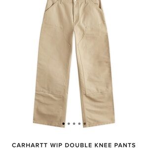 Carhartt Tan Cargo Pants with Double Knee Reinforcement